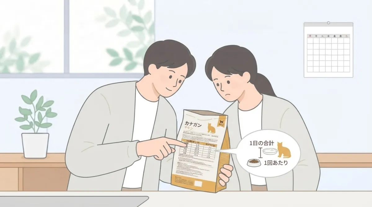 カナガンキャットフードの給餌量の基本と計算方法