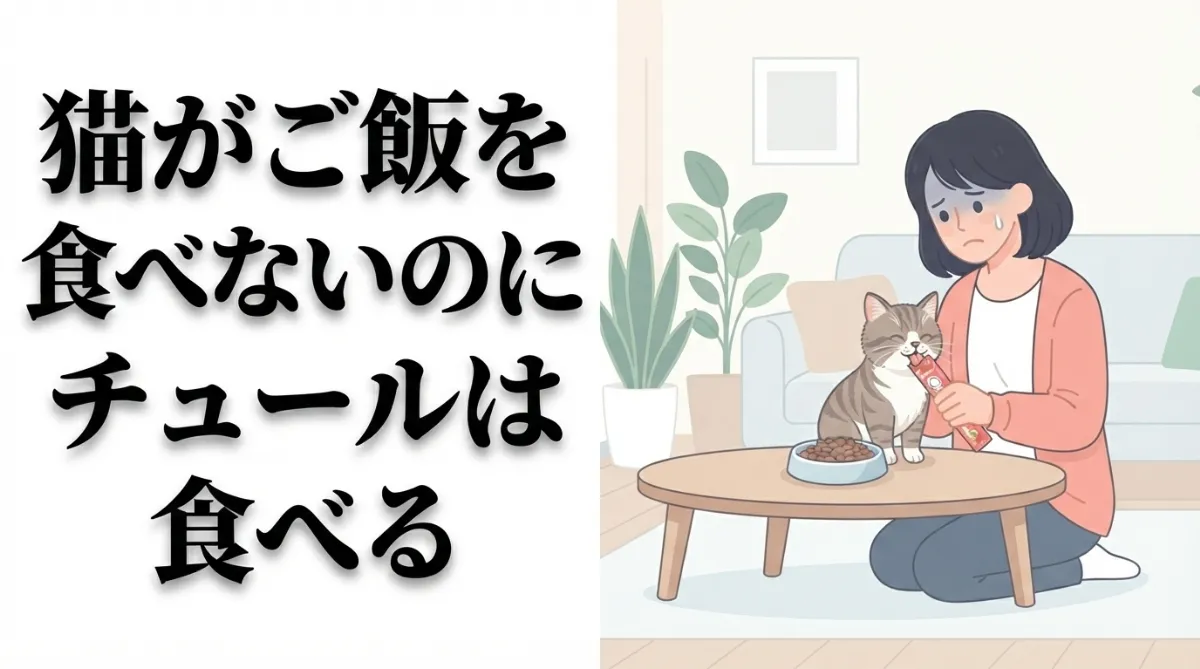 猫がご飯を食べないのにチュールは食べる時の原因と対策とは？