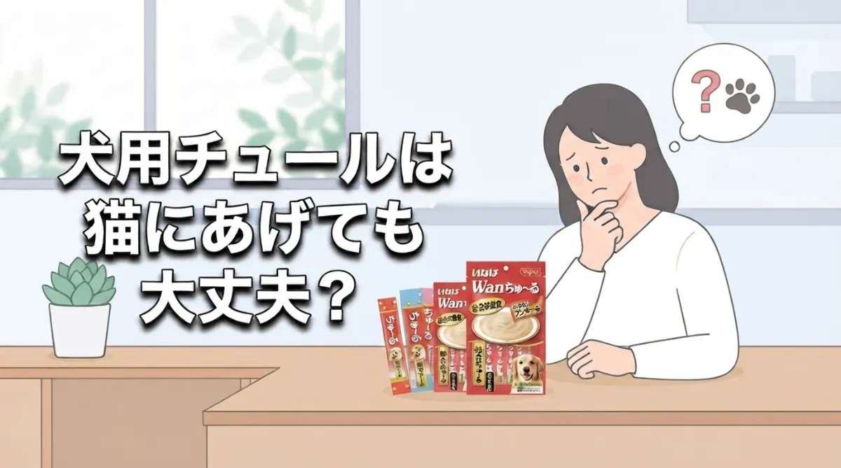 犬用チュールは猫にあげても大丈夫？誤食時のリスクと正しい判断