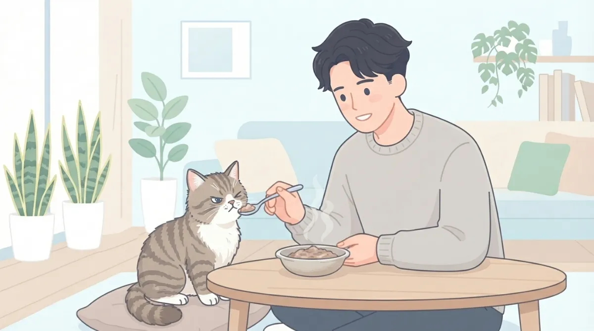 キャットフードのふやかし方がうまくいかず、食べてくれない時の対策