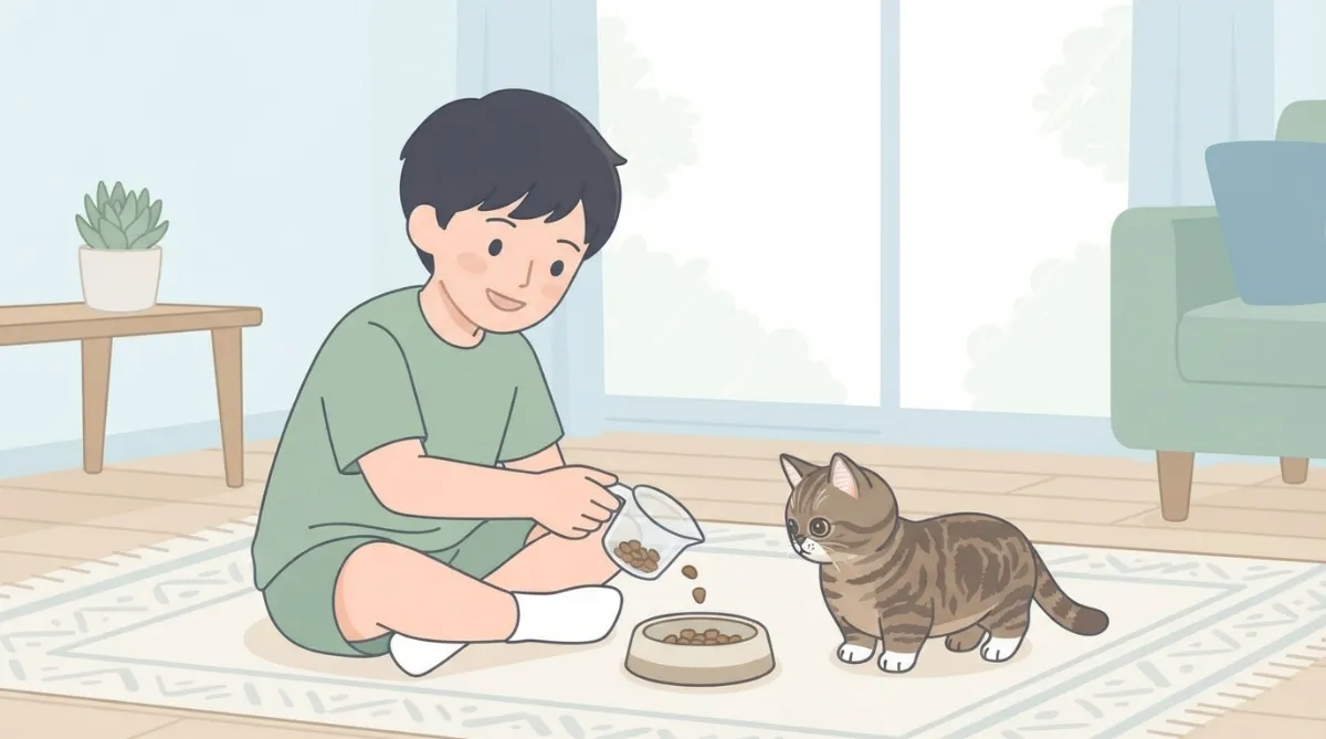 若猫期（7～11ヶ月）のマンチカン餌の量