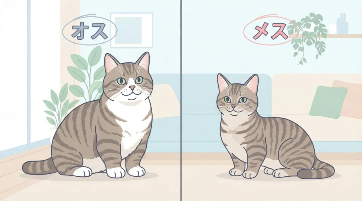 オスとメスで違う体重の差とそれぞれの特徴